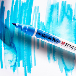 Brush Pen Blue lot de 5 dans le groupe Stylos / Crayons d'artistes / Feutres pinceaux chez Pen Store (112558)