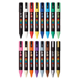 Posca PC-5M lot de 16 dans le groupe Stylos / Crayons d'artistes / Feutres d'illustrations chez Pen Store (112631)