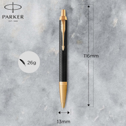 IM Premium Black/Gold Stylo à bille dans le groupe Stylos / Stylo haute de gamme / Stylo à bille chez Pen Store (112682)