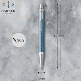 IM Premium Blue/Grey Stylo à bille dans le groupe Stylos / Stylo haute de gamme / Stylo à bille chez Pen Store (112694)