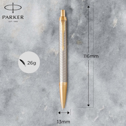 IM Premium Silver/Gold Stylo à bille dans le groupe Stylos / Stylo haute de gamme / Stylo à bille chez Pen Store (112698)