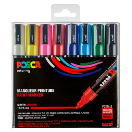Posca PC-5M Standard Colours lot de 8 dans le groupe Stylos / Crayons d'artistes / Feutres d'illustrations chez Pen Store (125148)