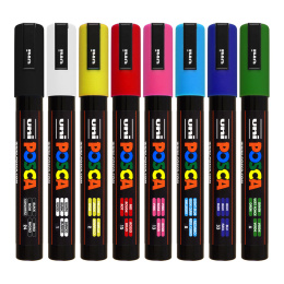 Posca PC-5M Standard Colours lot de 8 dans le groupe Stylos / Crayons d'artistes / Feutres d'illustrations chez Pen Store (125148)