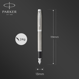 IM Stainless Steel Stylo-plume dans le groupe Stylos / Stylo haute de gamme / Stylo à plume chez Pen Store (125380)
