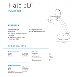 Halo 5D Table Magnifier dans le groupe Loisirs créatifs / Accessoires Hobby / L'illumination chez Pen Store (125412)