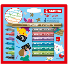 Trio Deco lot de 8 dans le groupe Kids / Crayons pours les enfants / Feutres pour les enfants chez Pen Store (125422)