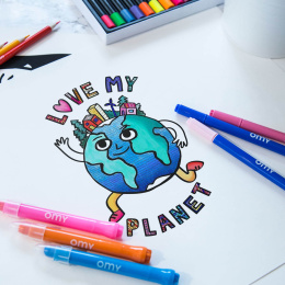 Coloring Poster - Love My Planet dans le groupe Loisirs créatifs / Former / Hobby et DIY chez Pen Store (125518)
