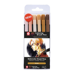 Koi Coloring Brush Pen 6-set Portrait dans le groupe Stylos / Écrire / Feutres Fineliners chez Pen Store (125586)