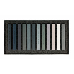 Crayons Pastels Hard Grey Tones 12 pcs dans le groupe Matériels d'artistes / Craie et Graphite / Craies pastel chez Pen Store (125972)
