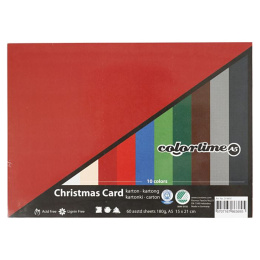 Papier coloré Noël A5 180 g dans le groupe Papiers & Blocs / Bloc Artiste / Papier couleur chez Pen Store (126583)