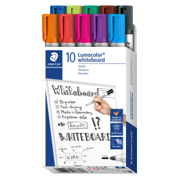 Lumocolor Whiteboard marker 10-pack 2 mm dans le groupe Stylos / Bureau / Marquers pour tableau blanc chez Pen Store (126607)