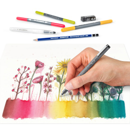 Floral Set aquarelle 12 pièces dans le groupe Stylos / Crayons d'artistes / Crayons aquarellables chez Pen Store (126611)