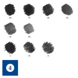 Mixed Lumograph Charcoal set dans le groupe Matériels d'artistes / Craie et Graphite / Fusain et crayons fusains chez Pen Store (126614)