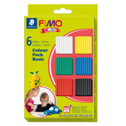 FIMO Kids Argile à modeler lot de 6 Basic colours dans le groupe Kids / Hobby et Coleurs pour enfants / Pâte à modeler chez Pen Store (126644)