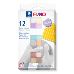 FIMO Soft Argile à modeler 12 x 25 g Pastel colours dans le groupe Loisirs créatifs / Former / Modeler chez Pen Store (126651)
