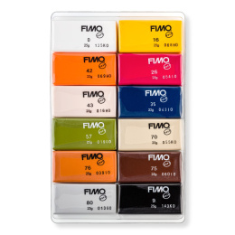 FIMO Soft Argile à modeler 12 x 25 g Natural colours dans le groupe Loisirs créatifs / Former / Modeler chez Pen Store (126652)