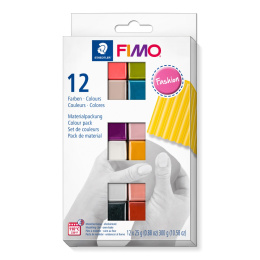 FIMO Soft Argile à modeler 12 x 25 g Fashion colours dans le groupe Loisirs créatifs / Former / Modeler chez Pen Store (126653)