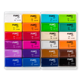 FIMO Soft Argile à modeler 24 x 25 g Basic colours dans le groupe Loisirs créatifs / Former / Modeler chez Pen Store (126654)