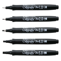 Supreme Calligraphy Pen lot de 5 Black dans le groupe Loisirs créatifs / Calligraphie / Feutre Calligraphie chez Pen Store (126768)