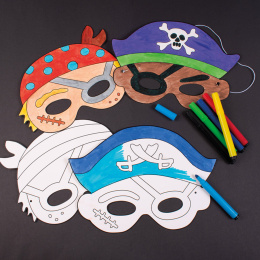 Masques en Papier Pirates 12 pièces dans le groupe Kids / Amusement et apprentissage / Fêtes d'enfants chez Pen Store (126871)