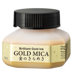Gold Mica Ink 60 ml dans le groupe Matériels d'artistes / Couleurs de l'artiste / Encre de chine et encre chez Pen Store (126928)