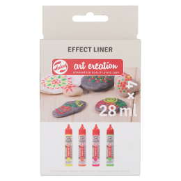 Effect Liner Set 4 x 28 ml Neon dans le groupe Loisirs créatifs / Couleurs / Couleurs Hobby chez Pen Store (127518)