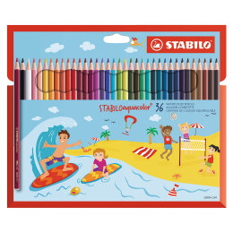 Aquacolor Crayons aquarellables Lot de 36 dans le groupe Kids / Crayons pours les enfants / Crayons de couleurs pour les enfants chez Pen Store (127800)