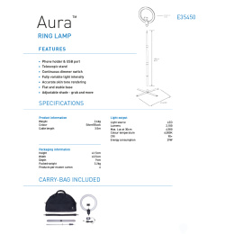 Aura Ring Floor Lamp dans le groupe Loisirs créatifs / Accessoires Hobby / L'illumination chez Pen Store (127936)