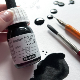 Indian Ink Black 28 ml dans le groupe Matériels d'artistes / Couleurs de l'artiste / Encre de chine et encre chez Pen Store (128023)
