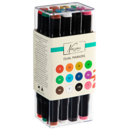 Dual-tip Markers 12 pièces dans le groupe Stylos / Crayons d'artistes / Feutres chez Pen Store (128517)
