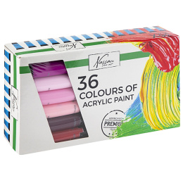 Ensemble de peinture acrylique 36 pièces dans le groupe Matériels d'artistes / Couleurs de l'artiste / Peinture acrylique chez Pen Store (128547)