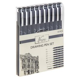 Set de 10 Pigment Feutres Fineliner dans le groupe Stylos / Écrire / Feutres Fineliners chez Pen Store (128557)