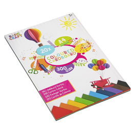 Carton coloré 300g A4 20 feuilles dans le groupe Kids / Amusement et apprentissage / Papier pour bricolage et carnets de dessin chez Pen Store (128572)