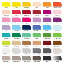 Promarker Brush Essential Collection lot de 48  dans le groupe Stylos / Crayons d'artistes / Feutres d'illustrations chez Pen Store (128606)