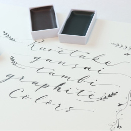 Gansai Tambi aquarelle lot de 6 Graphite Colors dans le groupe Matériels d'artistes / Couleurs de l'artiste / Peinture aquarelle / Aquarelle en godet chez Pen Store (128725)