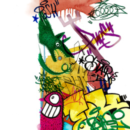 Goldfaber Aqua Dual Marker Lot de 6 Graffiti dans le groupe Stylos / Crayons d'artistes / Feutres d'illustrations chez Pen Store (128732)