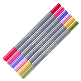 Goldfaber Aqua Dual Marker Lot de 6 Flowers dans le groupe Stylos / Crayons d'artistes / Feutres d'illustrations chez Pen Store (128734)