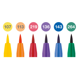 PITT Artist Brush Lot de 6 Colour dans le groupe Stylos / Crayons d'artistes / Feutres pinceaux chez Pen Store (128747)