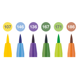 PITT Artist Brush Lot de 6 Summer dans le groupe Stylos / Crayons d'artistes / Feutres pinceaux chez Pen Store (128750)