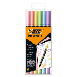 Intensity Dual Tip Pastel Lot de 6 dans le groupe Stylos / Crayons d'artistes / Feutres pinceaux chez Pen Store (128859)