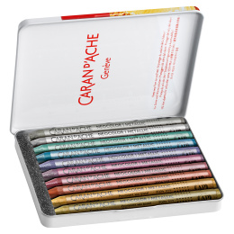 Neocolor I Crayons de couleur pastel  Metal Set de 10 dans le groupe Matériels d'artistes / Craie et Graphite / Pastels secs chez Pen Store (128892)