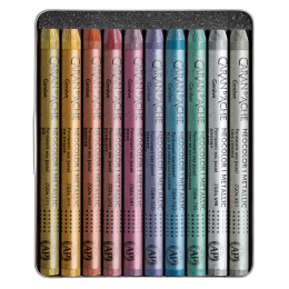 Neocolor I Crayons de couleur pastel  Metal Set de 10 dans le groupe Matériels d'artistes / Craie et Graphite / Pastels secs chez Pen Store (128892)