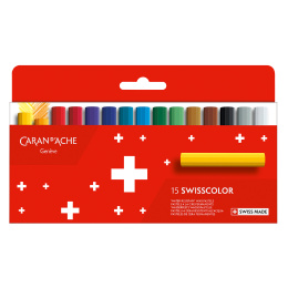 Swisscolor Set de 15 crayons de couleur pastel dans le groupe Matériels d'artistes / Craie et Graphite / Pastels secs chez Pen Store (128914)