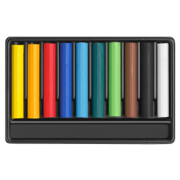 Swisscolor Set de 10 crayons de couleur pastel dans le groupe Matériels d'artistes / Craie et Graphite / Pastels secs chez Pen Store (128915)