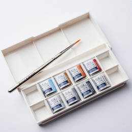 Cotman Peinture Aquarelle Metallic Set 8 ½ -demi-godets dans le groupe Matériels d'artistes / Couleurs de l'artiste / Peinture aquarelle chez Pen Store (129129)