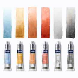 Cotman Peinture Aquarelle Metallic Collection Tubes 8 ml Lot de 6 dans le groupe Matériels d'artistes / Couleurs de l'artiste / Peinture aquarelle chez Pen Store (129130)