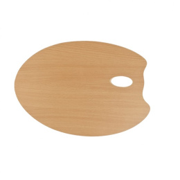Palette ovale en bois 30 x 40 cm dans le groupe Matériels d'artistes / L'atelier / Palettes chez Pen Store (129181)