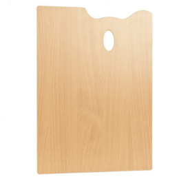 Palette rectangulaire en bois 35 x 45 cm dans le groupe Matériels d'artistes / L'atelier / Palettes chez Pen Store (129183)