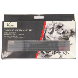 Sketch & Draw 12-set dans le groupe Matériels d'artistes / Craie et Graphite / Fusain et crayons fusains chez Pen Store (129354)