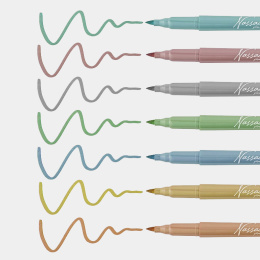 Set de 7 stylos pinceaux métalliques dans le groupe Stylos / Crayons d'artistes / Feutres pinceaux chez Pen Store (129363)